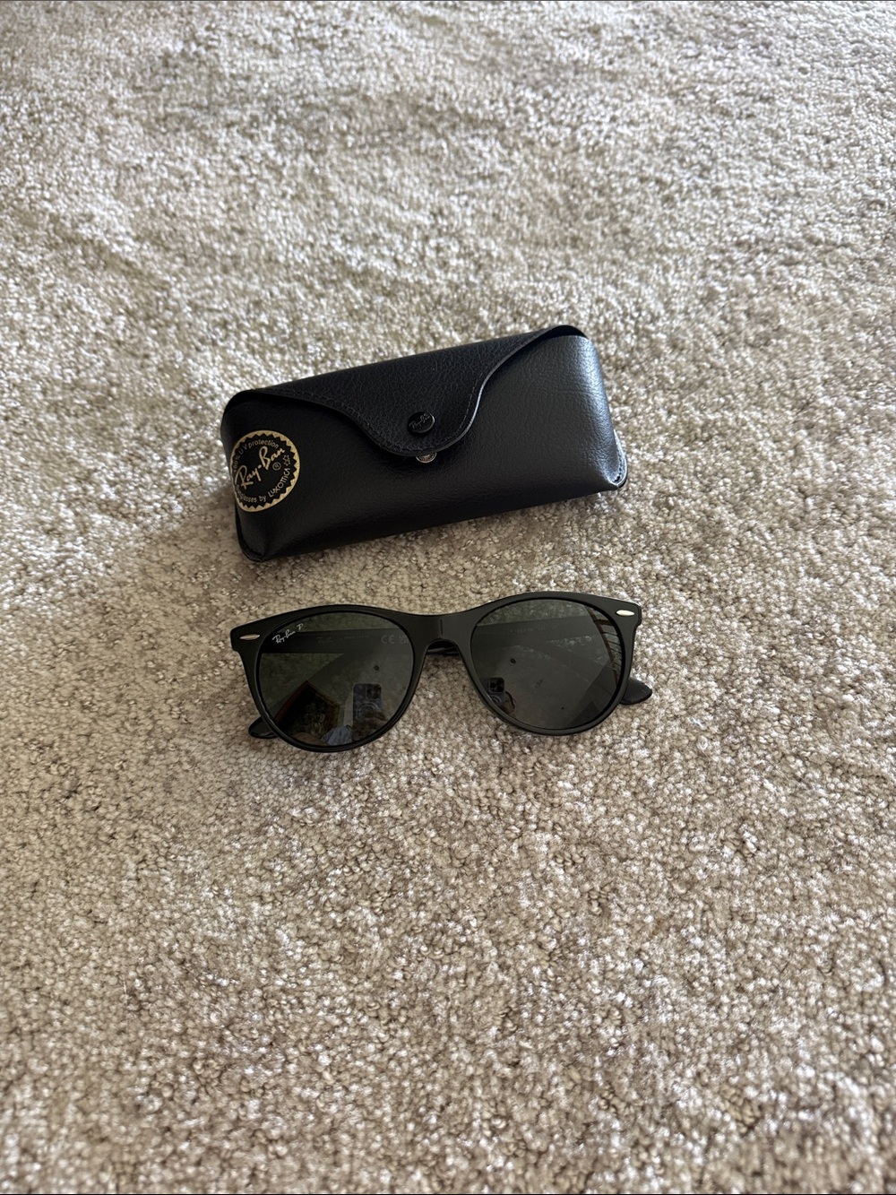 Ray-Ban Black Frame Sunglasses with Black Case